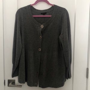 Semantiks Cashmere Gray Long Cardigan Sweater